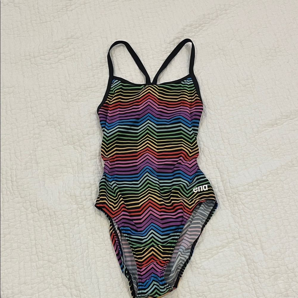 Vibrant Multicolor Kids One Piece Swimsuit For Training